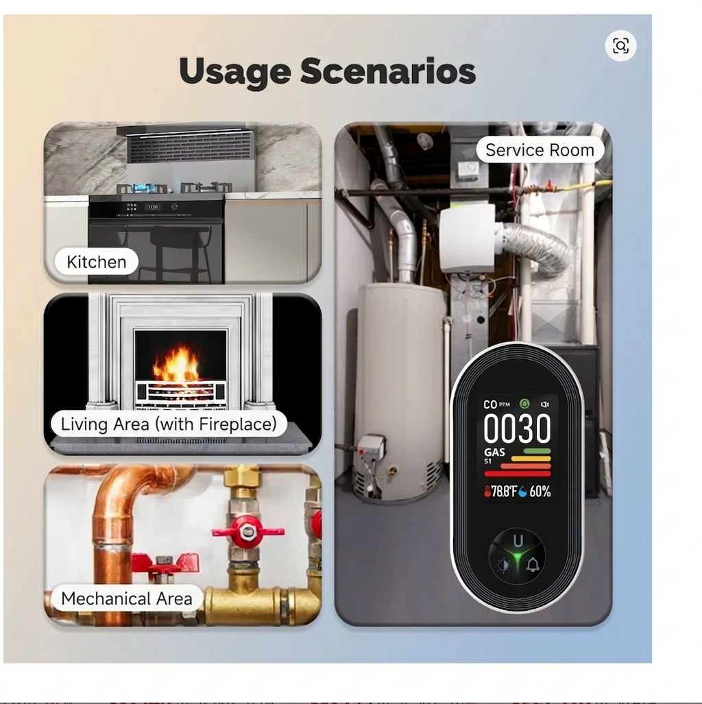 Taramico™ Portable 3 in 1 Carbon Monoxide Detector