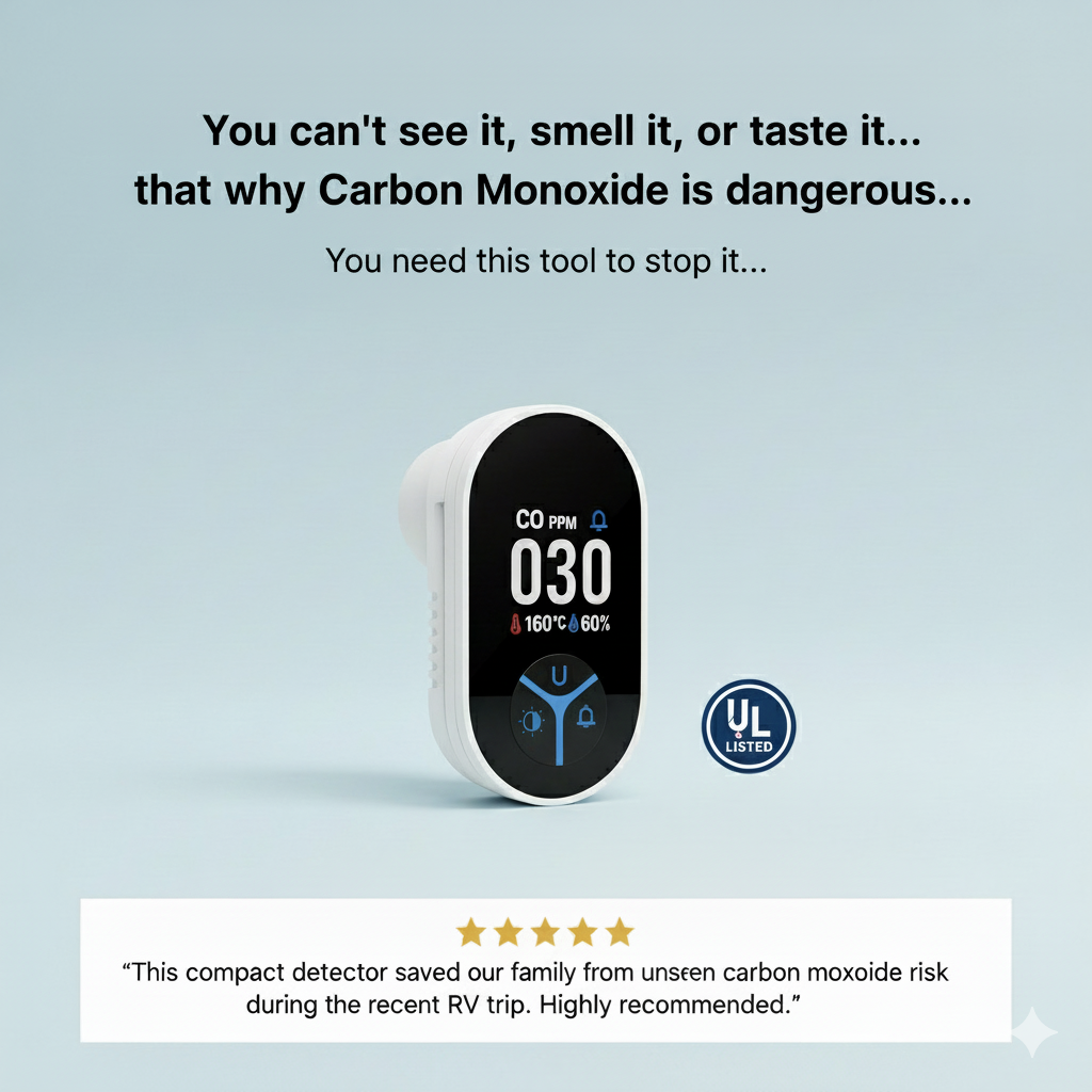 Taramico™ Portable 3 in 1 Carbon Monoxide Detector